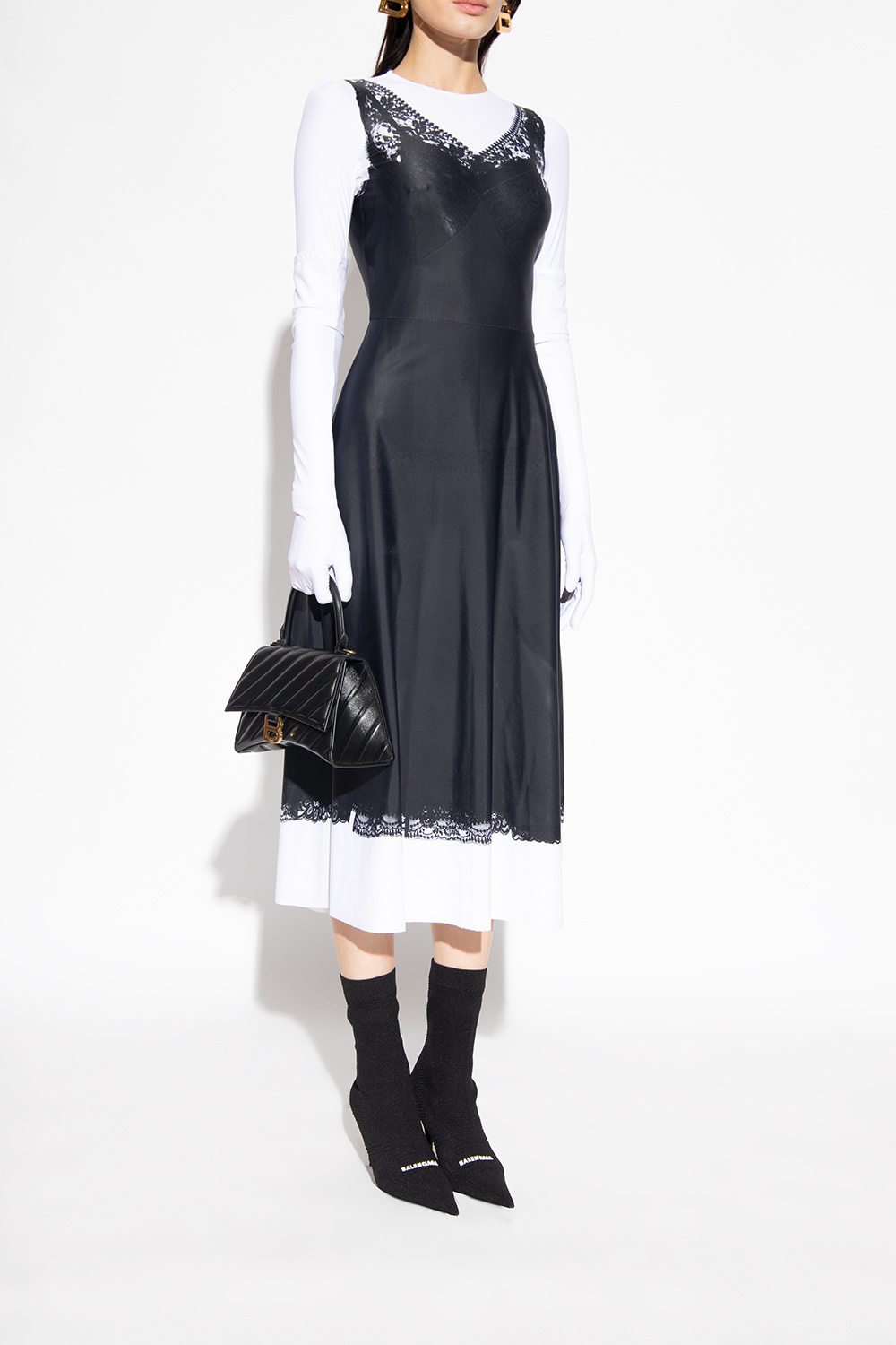 Black Heeled sock boots Balenciaga - raf simons antei two